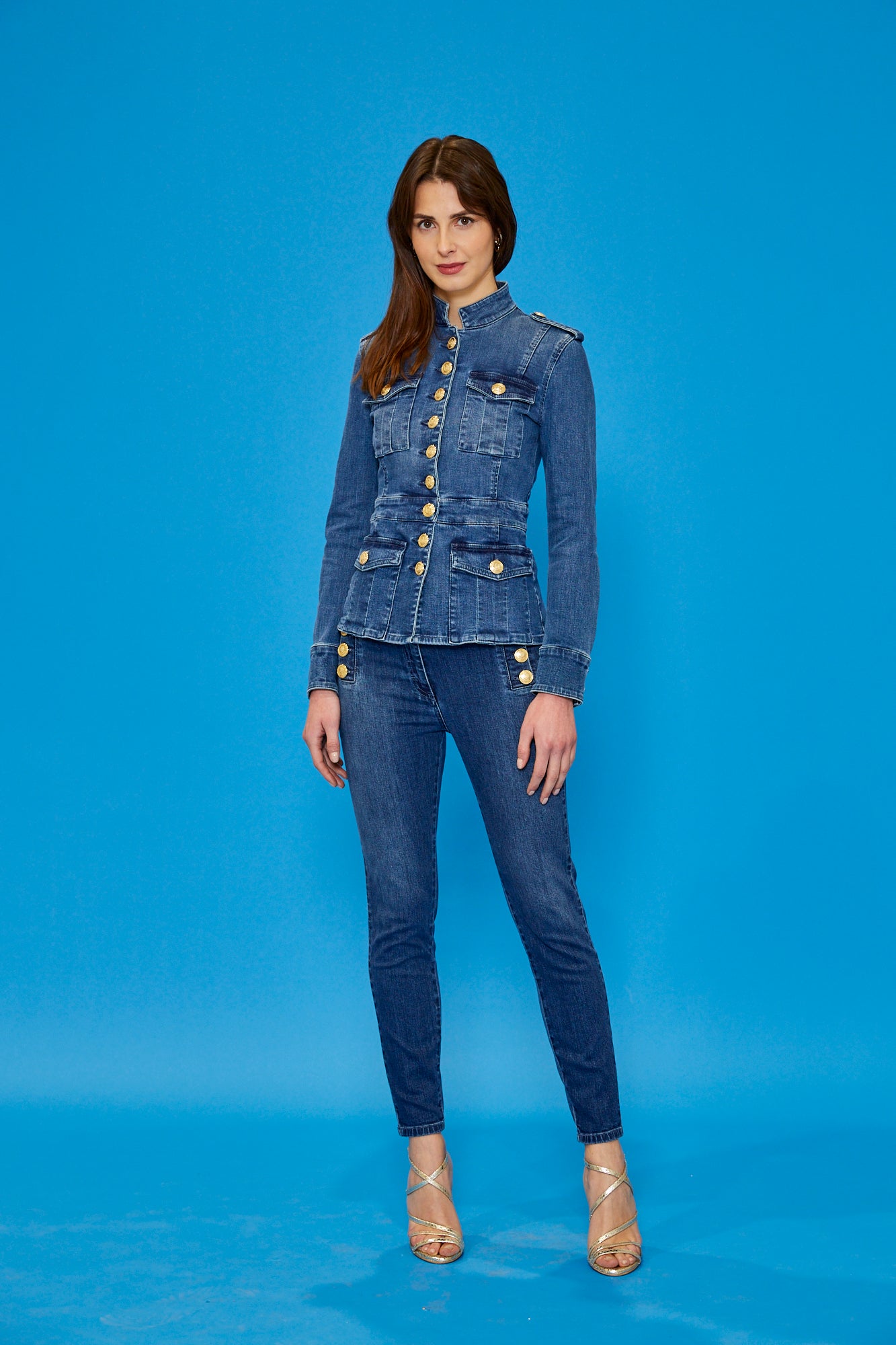 GIACCA JEANS CON TASCONI JEANS JEANS