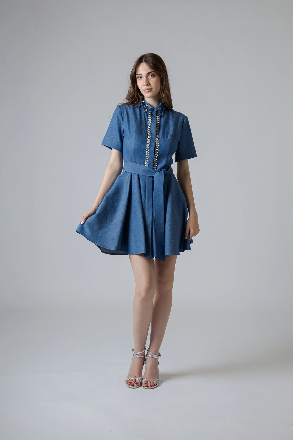 Denim couture: gli abiti Grecia e Cesena di Flavio Castellani