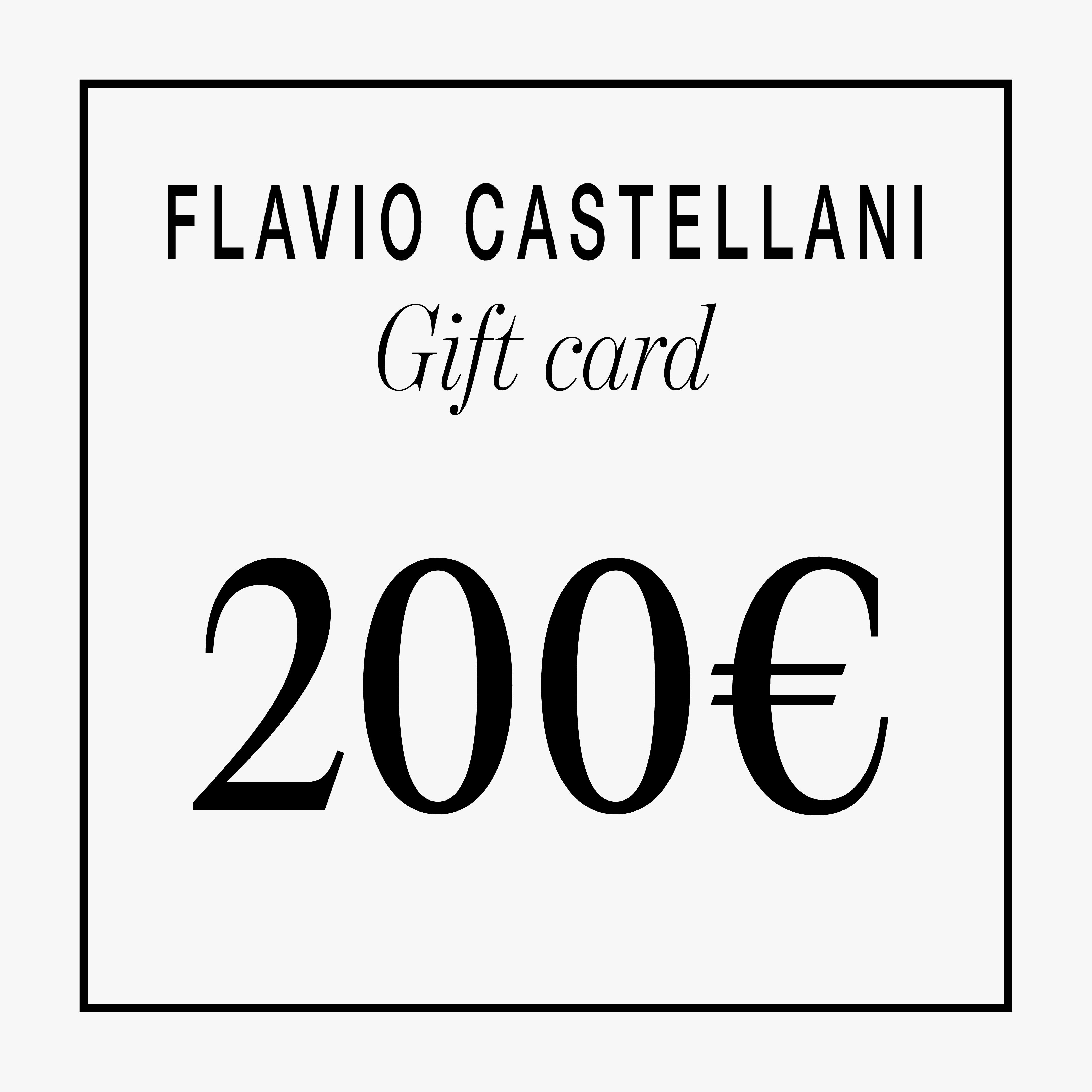 Flavio Castellani Gift Card