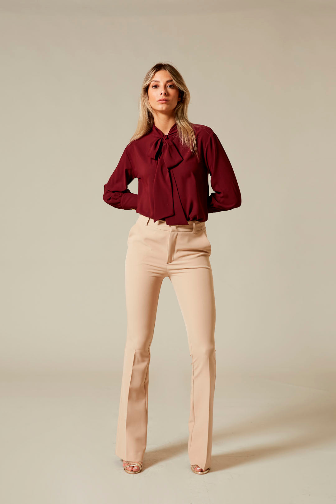 beige trousers